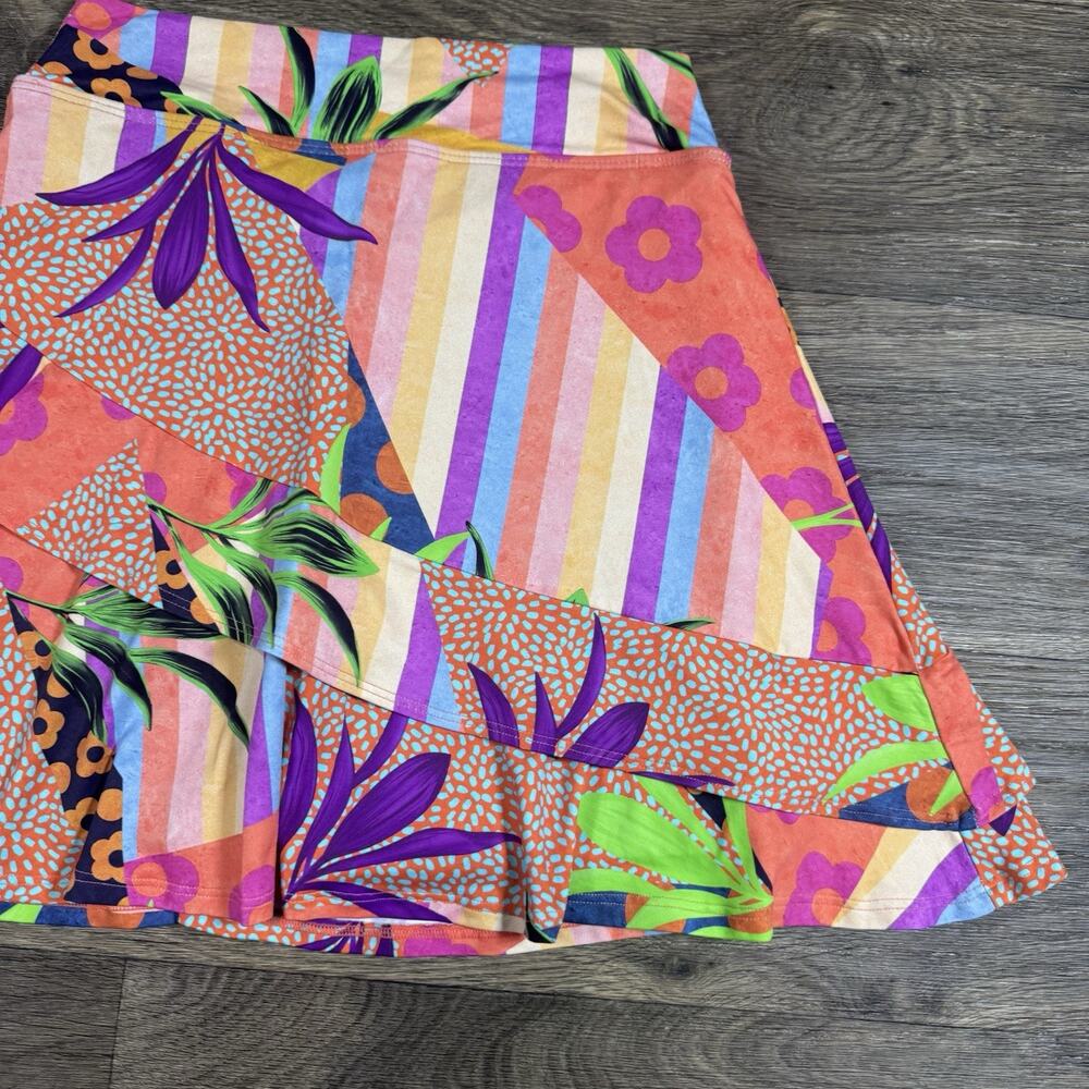 Dona Jo 1 Small Skirt Skort Colorful Floral Athletic Tennis Pickle Ball - Picture 9 of 9